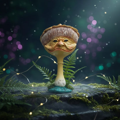 Mushroom Goblin Statue - Miniature Resin Garden Decor Sorceress Sanctuary