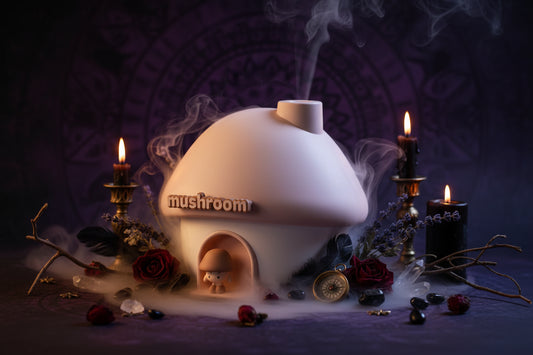 Mushroom House Humidifier - Sorceress Sanctuary Blue-Pink-Purple