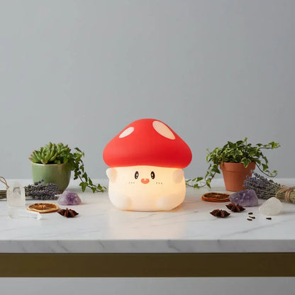 Mushroom Lamp - Sorceress Sanctuary Yellow Light