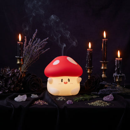 Mushroom Lamp - Sorceress Sanctuary Yellow Light