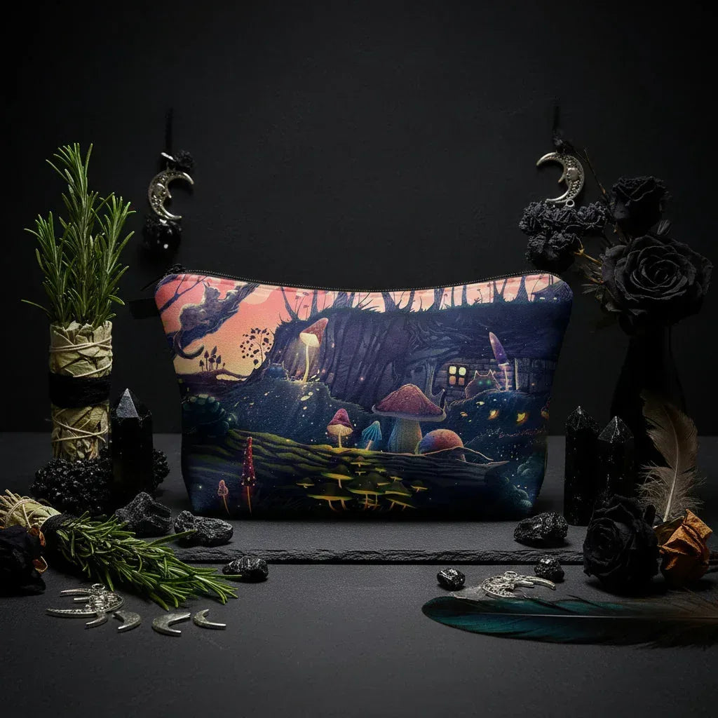 Enchanted Mushroom Makeup Bag - Sorceress Sanctuary hzb1280