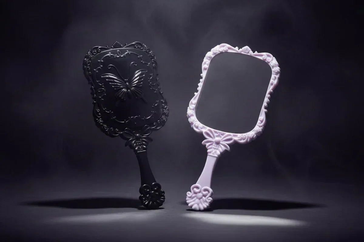 Mystic Butterfly Mirror - Sorceress Sanctuary Black-White