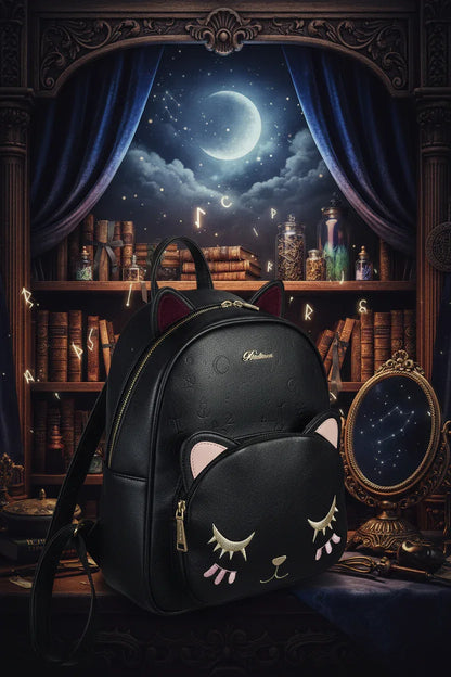 Mystic Cat Backpack - Sorceress Sanctuary black