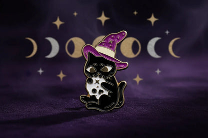 Mystic Cat Brooch - Sorceress Sanctuary XZ8470-XZ8471-XZ8472-XZ8473-XZ8474