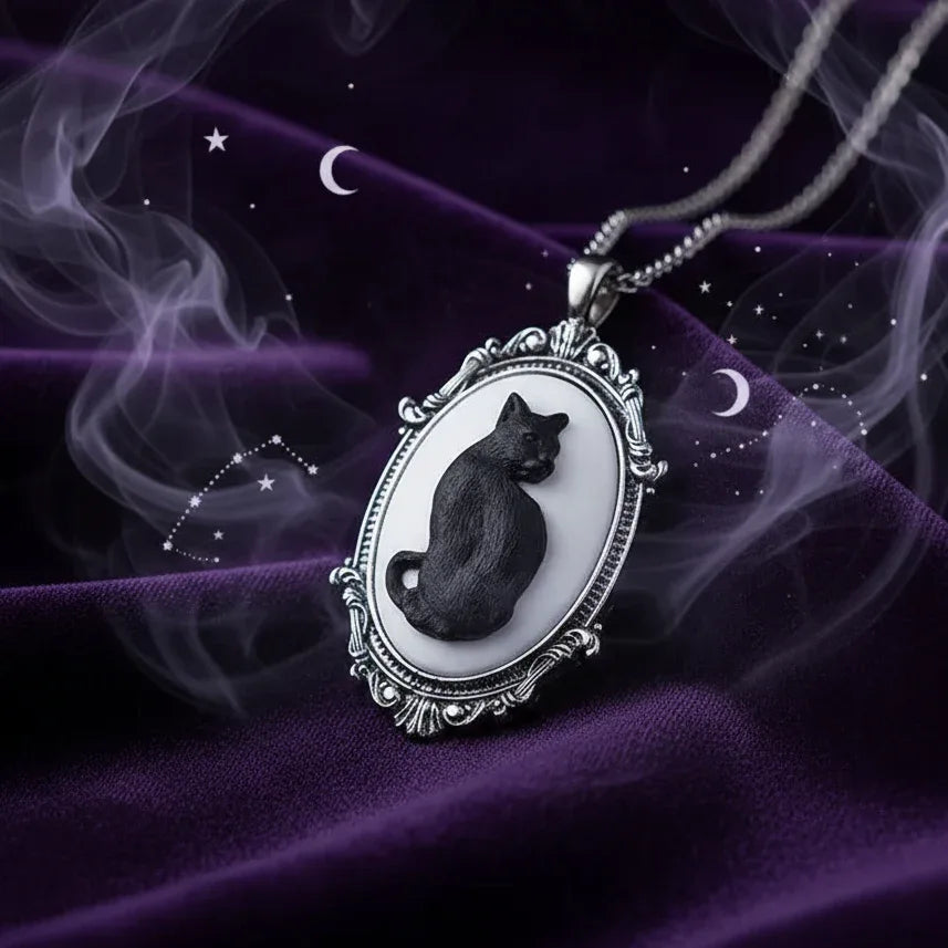 Mystic Cat Necklace - Sorceress Sanctuary AQ-3677-AQ-3802