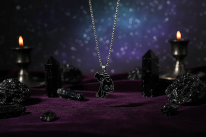 Mystic Cat Necklace - Sorceress Sanctuary Reading cat-Aperture Cat-Box Cat-Hold the kitten-Astronaut Cat