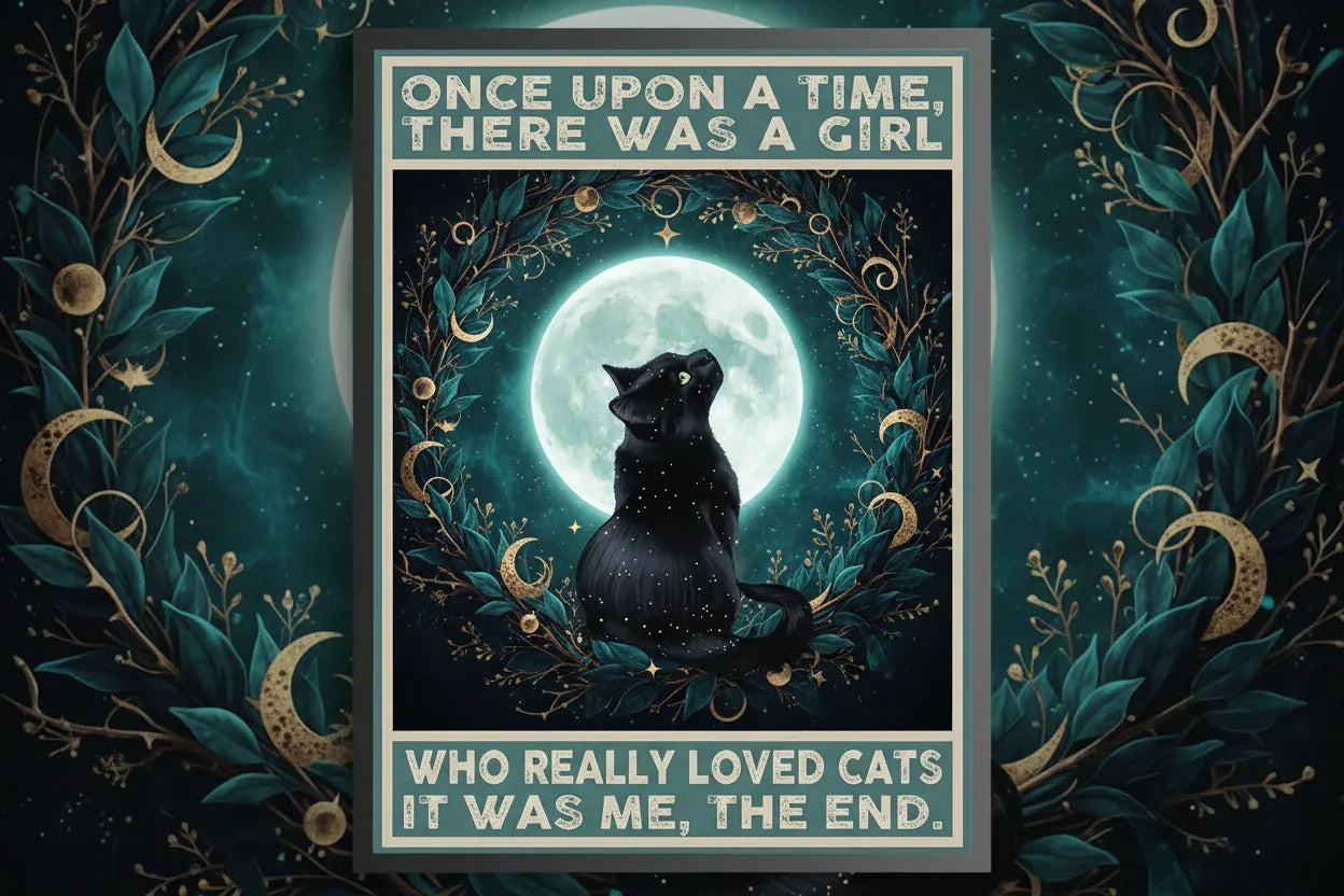Mystic Cat Poster - Sorceress Sanctuary 13X18cm-21*30cm-30*40cm-40x50cm-40*60cm