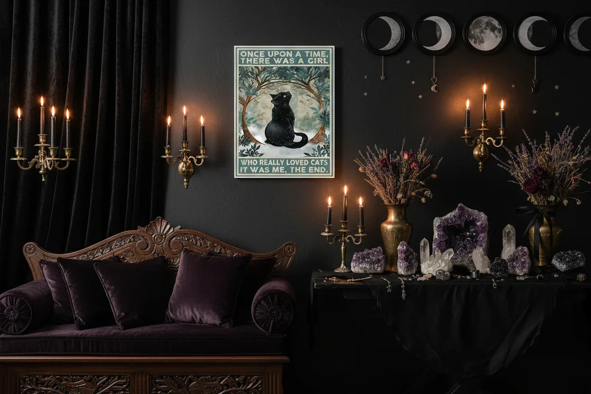 Mystic Cat Poster - Sorceress Sanctuary 13X18cm-21*30cm-30*40cm-40x50cm-40*60cm