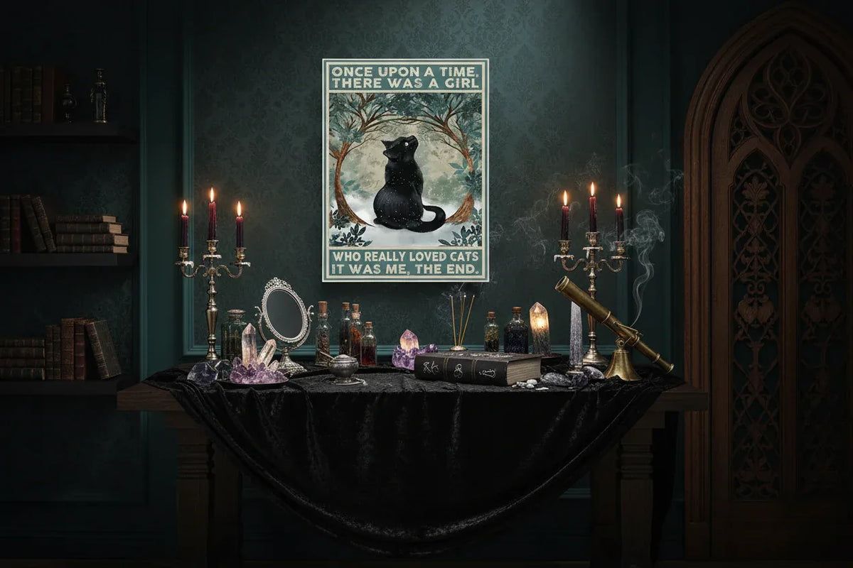 Mystic Cat Poster - Sorceress Sanctuary 13X18cm-21*30cm-30*40cm-40x50cm-40*60cm