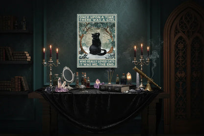Mystic Cat Poster - Sorceress Sanctuary 13X18cm-21*30cm-30*40cm-40x50cm-40*60cm