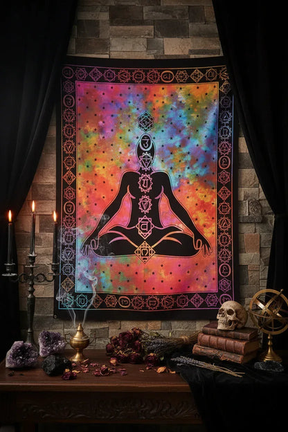 Mystic Chakra Tapestry - Sorceress Sanctuary Cosmic Chakra / 150×100cm-Cosmic Chakra / 150×130cm-Cosmic Chakra / 150×200cm