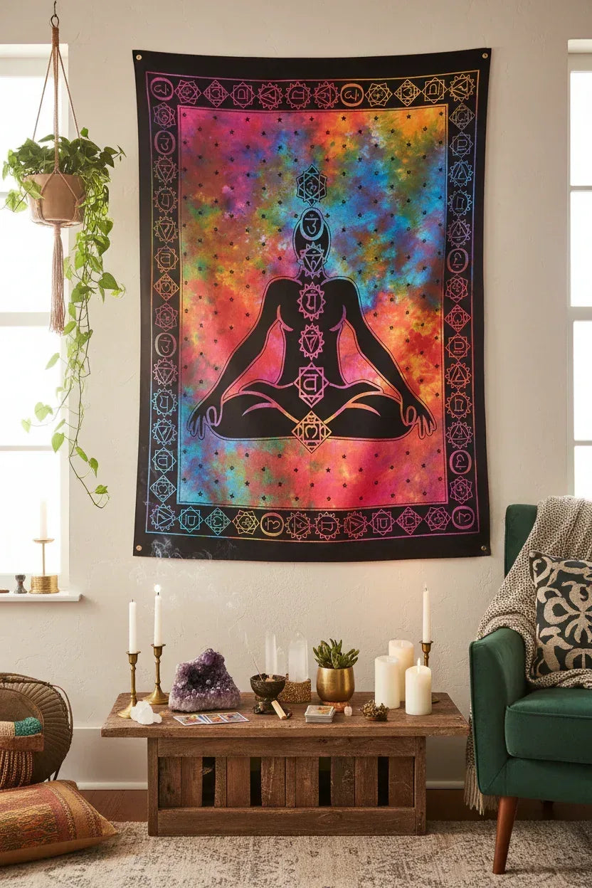 Mystic Chakra Tapestry - Sorceress Sanctuary Cosmic Chakra / 150×100cm-Cosmic Chakra / 150×130cm-Cosmic Chakra / 150×200cm