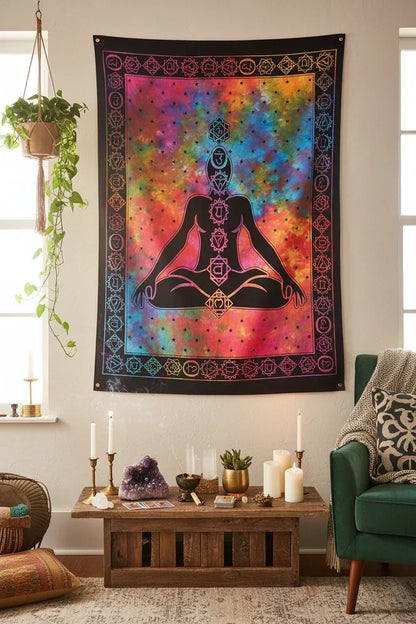 Mystic Chakra Tapestry - Sorceress Sanctuary Cosmic Chakra / 150×100cm-Cosmic Chakra / 150×130cm-Cosmic Chakra / 150×200cm
