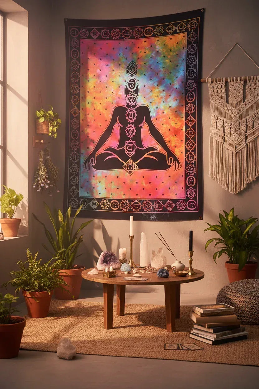 Mystic Chakra Tapestry - Sorceress Sanctuary Cosmic Chakra / 150×100cm-Cosmic Chakra / 150×130cm-Cosmic Chakra / 150×200cm