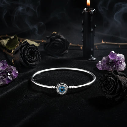 Original Design 925 Silver Bead Blue Evil Eye Bracelet Sorceress Sanctuary