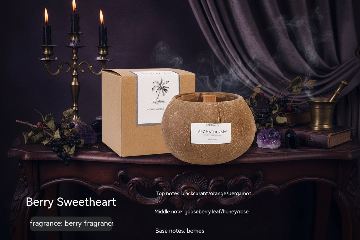 Mystic Coconut Candle - Sorceress Sanctuary Berry Sweetheart-Shangri La-Early Summer Lavender-English Pear And Freesia-Sunset Gardenia