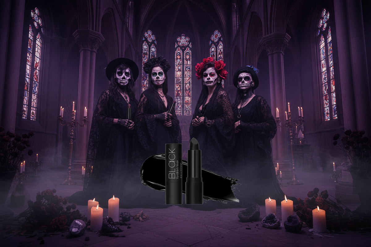Mystic Cream Lipstick - Sorceress Sanctuary Black / 3.8g-White / 3.8g-Green / 3.8g