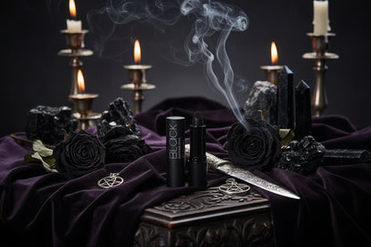 Mystic Cream Lipstick - Sorceress Sanctuary Black / 3.8g-White / 3.8g-Green / 3.8g
