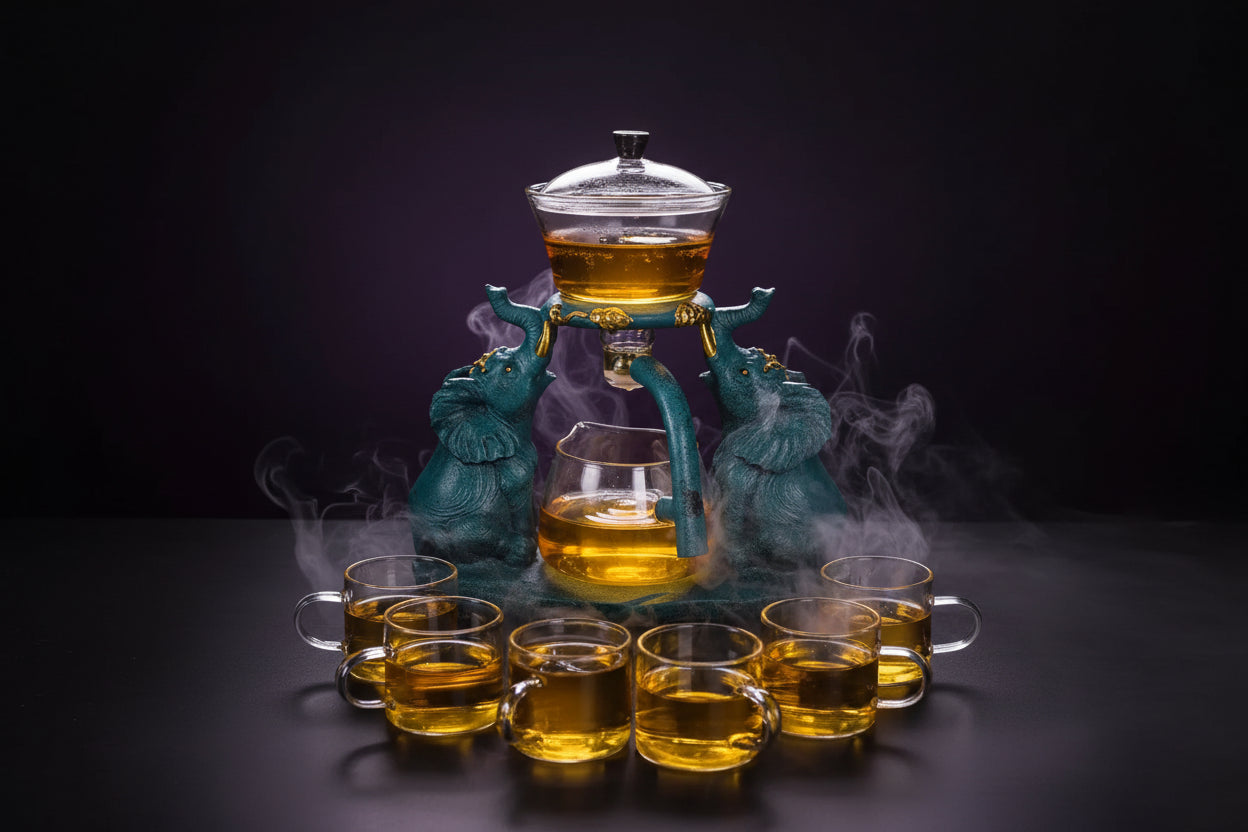 Mystic Glass Tea Set - Sorceress Sanctuary A-B-C-D-E