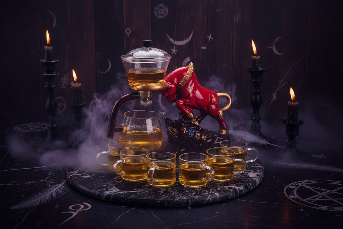 Mystic Glass Tea Set - Sorceress Sanctuary A-B-C-D-E
