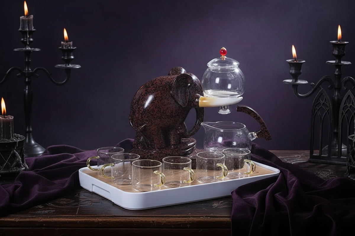 Mystic Glass Tea Set - Sorceress Sanctuary A-B-C-D-E