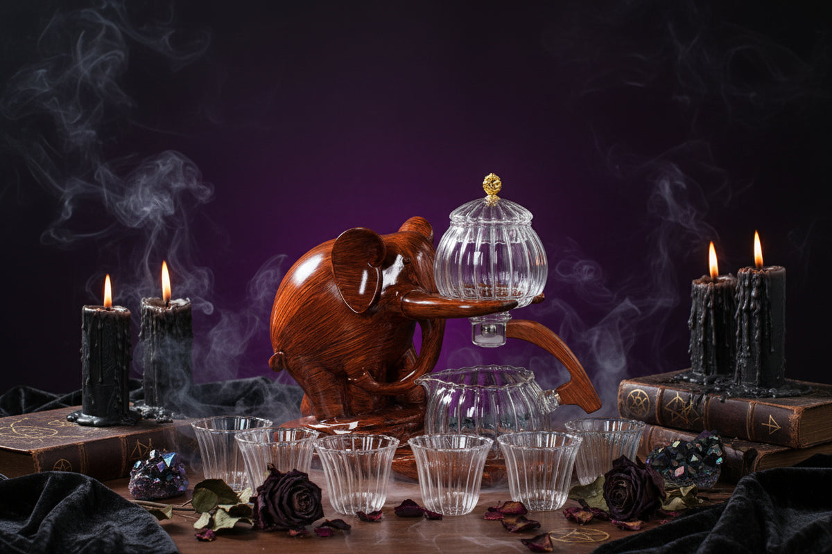 Mystic Glass Tea Set - Sorceress Sanctuary A-B-C-D-E