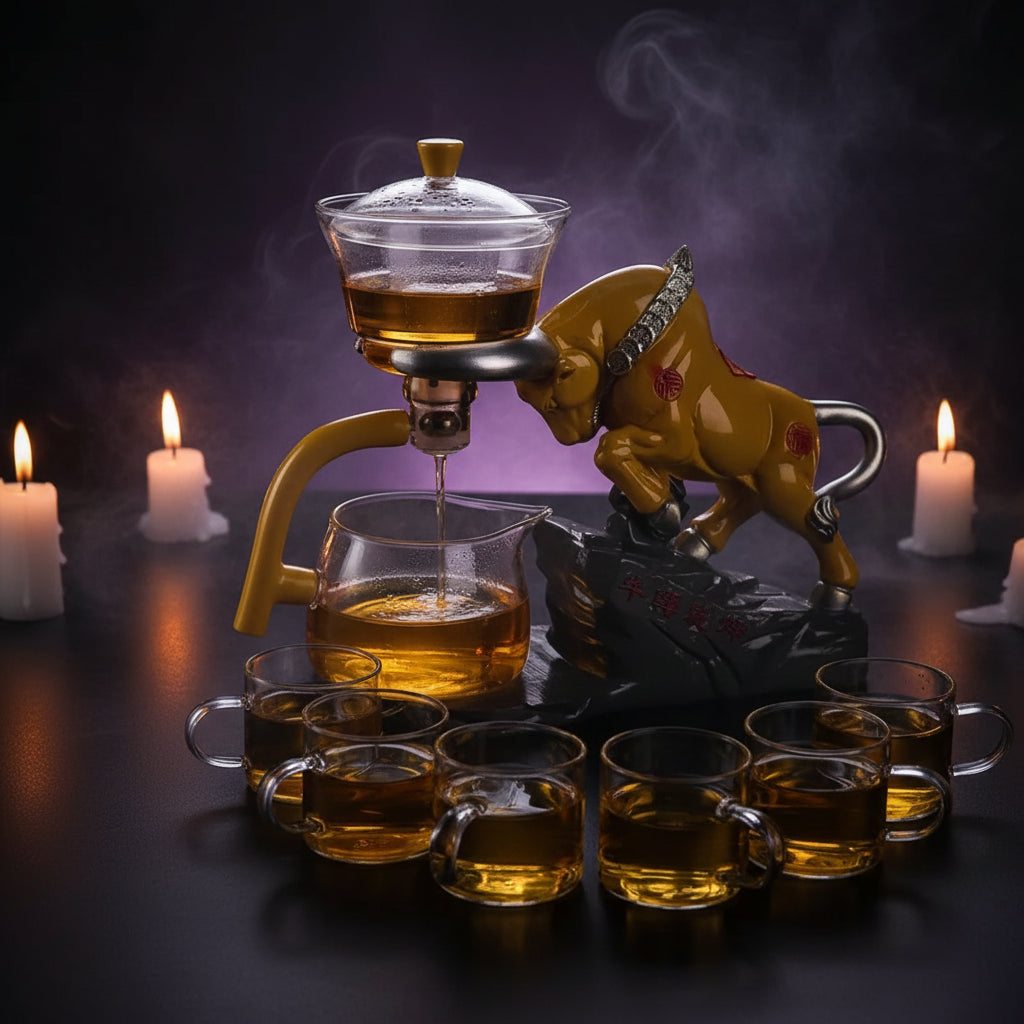 Mystic Glass Tea Set - Sorceress Sanctuary A-B-C-D-E
