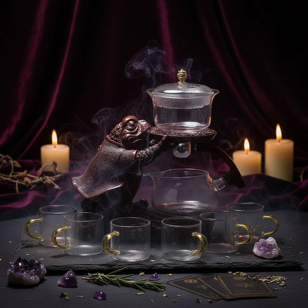Mystic Glass Tea Set - Sorceress Sanctuary A-B-C-D-E