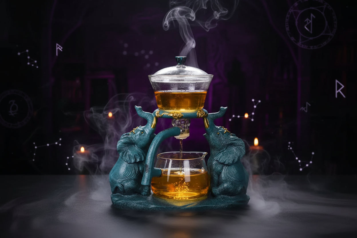 Mystic Glass Tea Set - Sorceress Sanctuary A-B-C-D-E