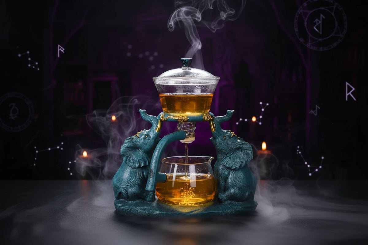 Mystic Glass Tea Set - Sorceress Sanctuary A-B-C-D-E
