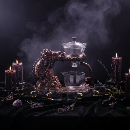 Mystic Glass Tea Set - Sorceress Sanctuary A-B-C-D-E