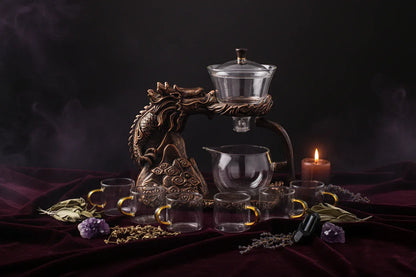 Mystic Glass Tea Set - Sorceress Sanctuary A-B-C-D-E