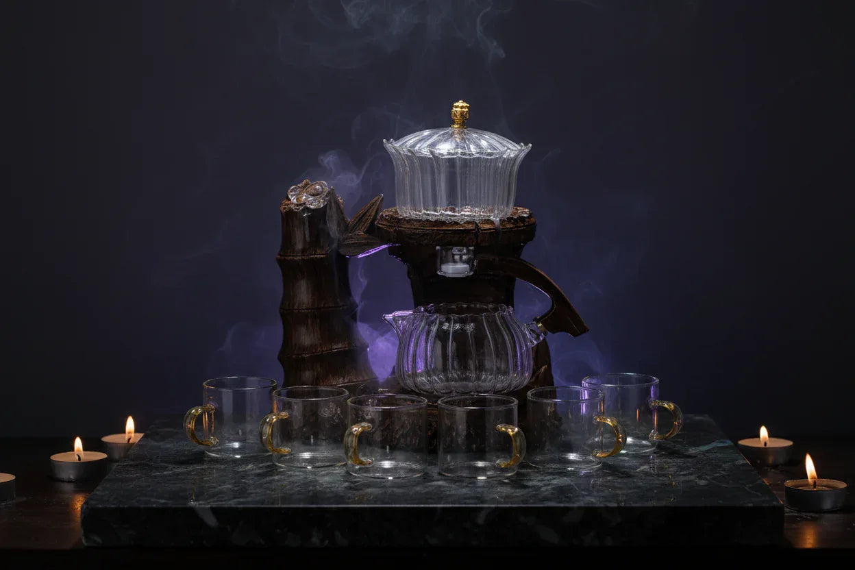 Mystic Glass Tea Set - Sorceress Sanctuary A-B-C-D-E