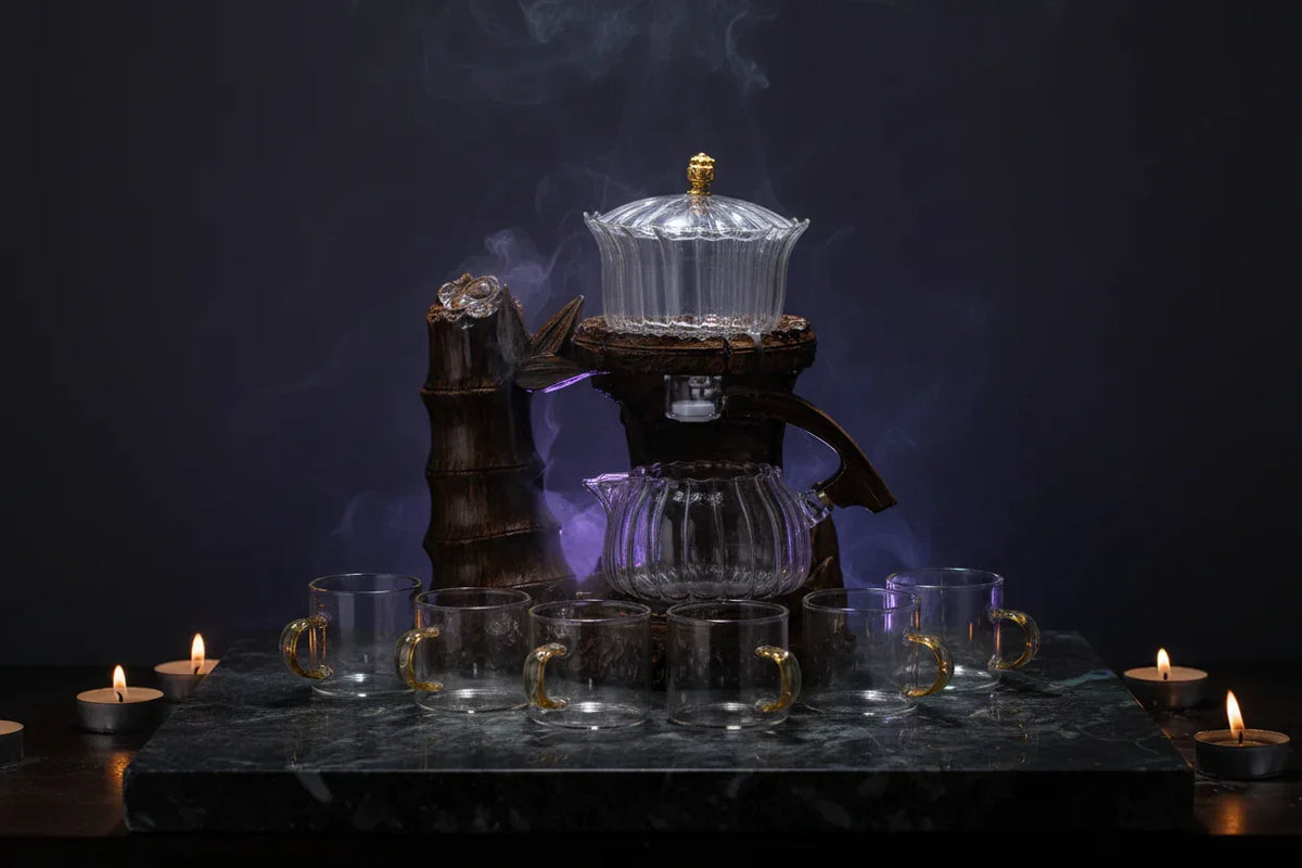 Mystic Glass Tea Set - Sorceress Sanctuary A-B-C-D-E