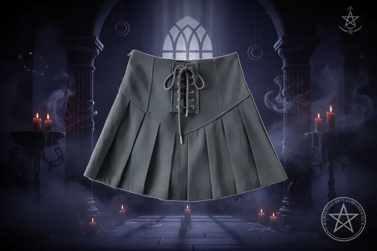 Mystic High Skirt - Sorceress Sanctuary Grey / L-Khaki / L-Black / L-Black / M-Grey / S