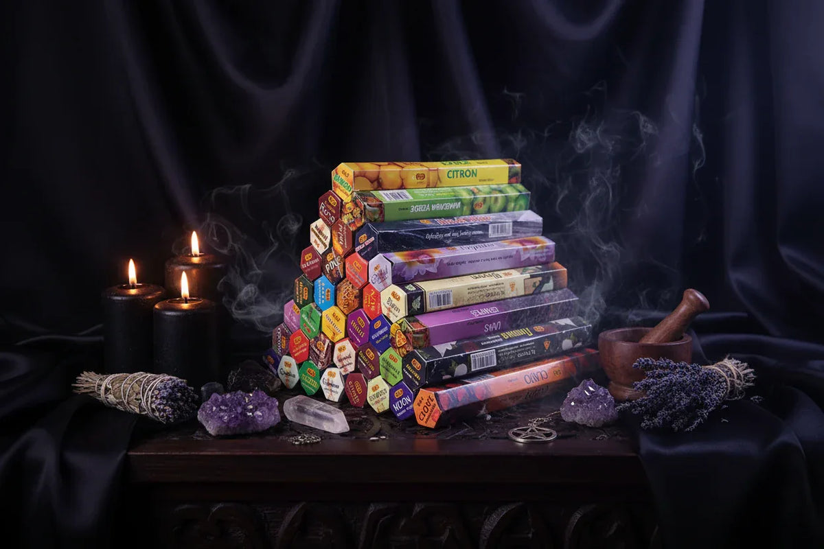 Mystic Incense Sticks - Sorceress Sanctuary Bloom-Clove-Cool Water-Dragon Blood-Chrysanthemum