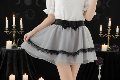Mystic Mini Skirt - Sorceress Sanctuary Grey / One size-Pink / One size-Black / One size-White / One size-Pearl & White / One size