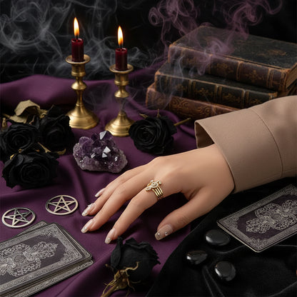 Mystic Music Ring - Sorceress Sanctuary 14K gold-White K