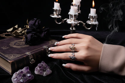 Mystic Music Ring - Sorceress Sanctuary 14K gold-White K