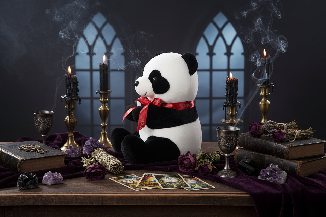 Mystic Panda Plushie - Sorceress Sanctuary mother and son / 25cm-mother and son / 30cm-mother and son / 40cm-mother and son / 50cm-father and son / 25cm