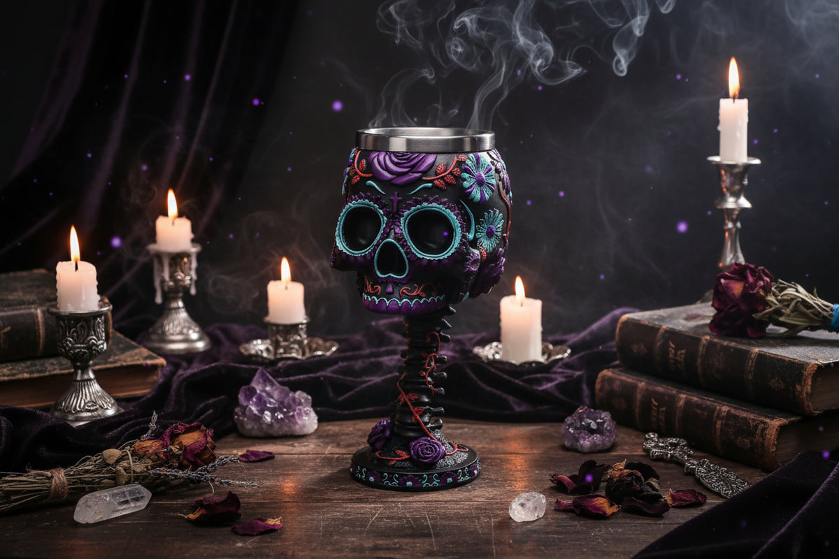 Mystic Skull Goblet - Sorceress Sanctuary Purple