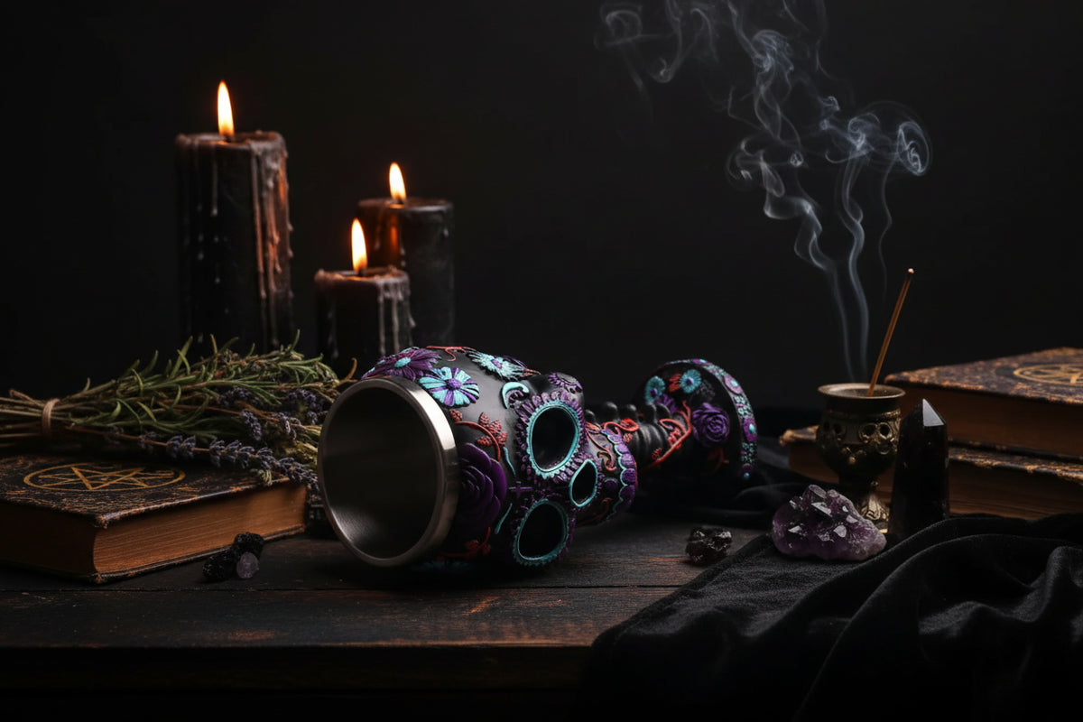 Mystic Skull Goblet - Sorceress Sanctuary Purple