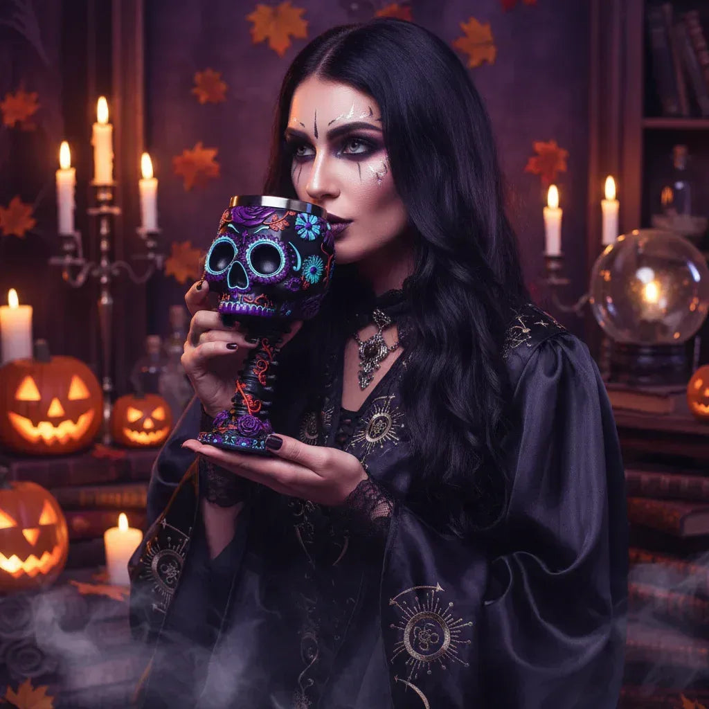 Mystic Skull Goblet - Sorceress Sanctuary Purple