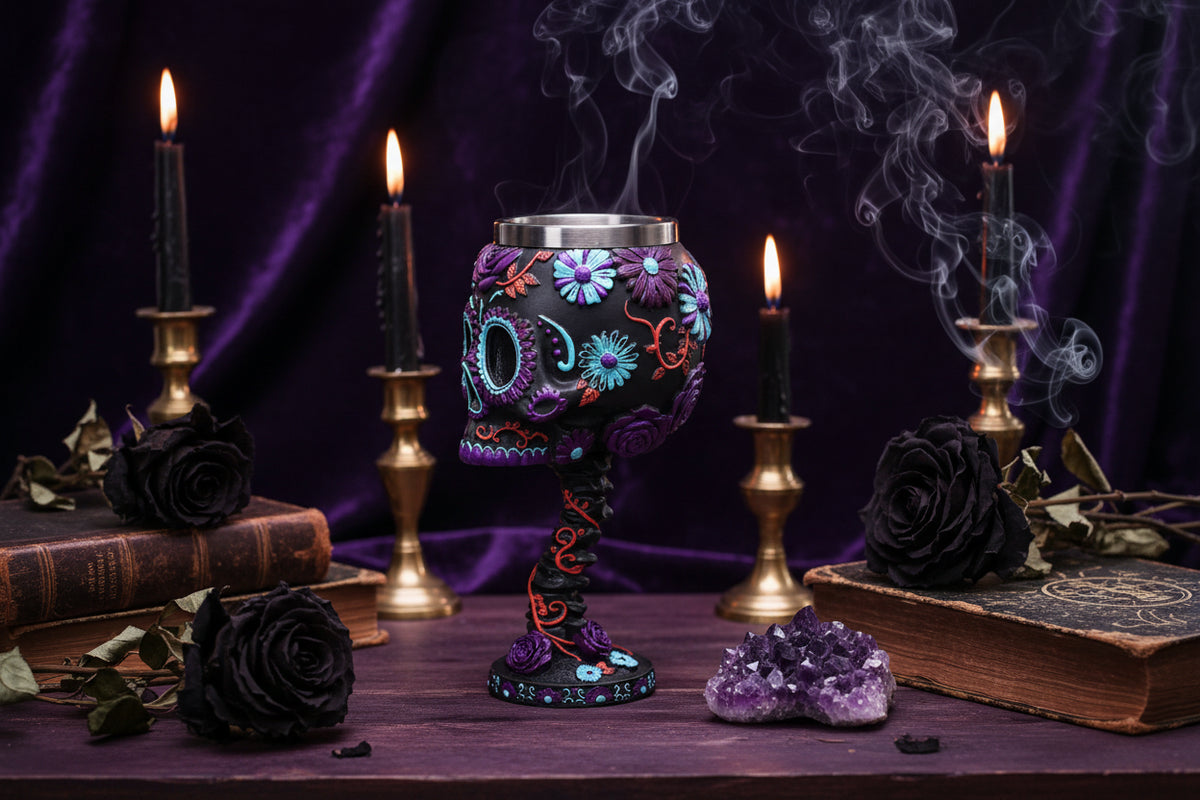 Mystic Skull Goblet - Sorceress Sanctuary Purple