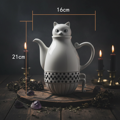 Mystic Teapot Set - Sorceress Sanctuary Black-White