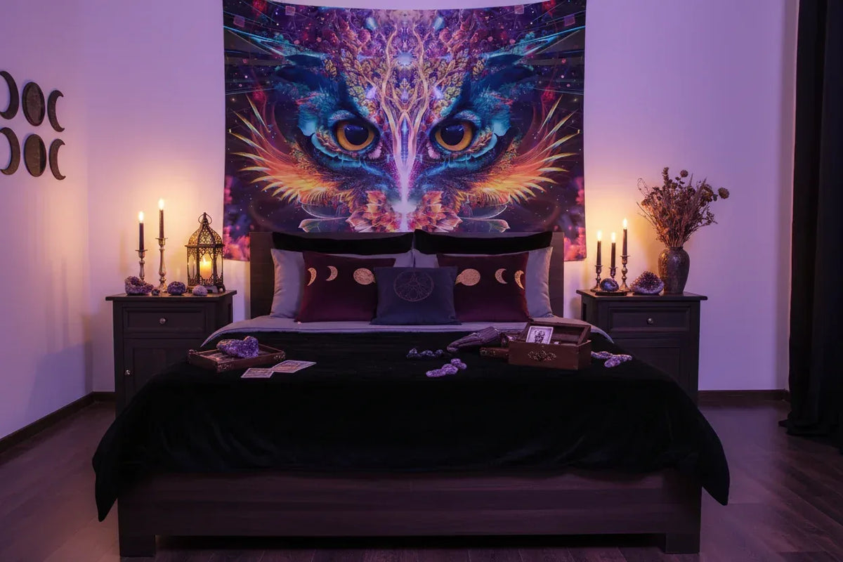 Mystical Eagle Eye Tapestry, view 2