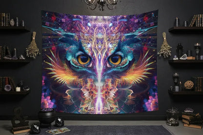 Mystical Eagle Eye Tapestry