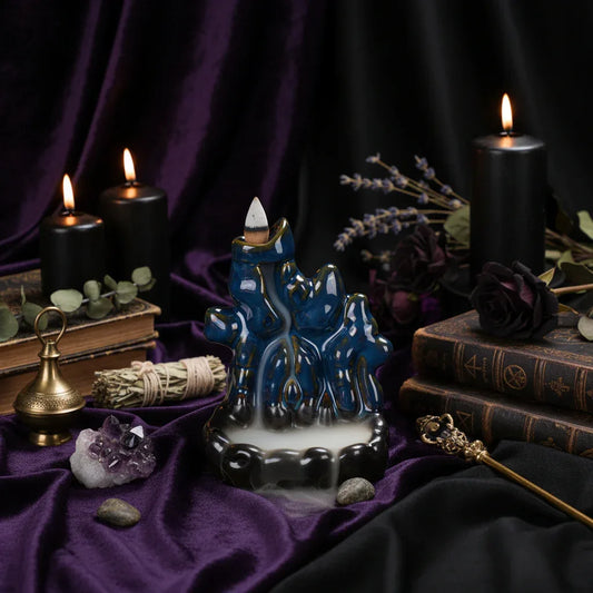 Mystical Incense Burner - Sorceress Sanctuary Alpine waterfall-backflow censer-backflow incense burner-ghost-Reverse flow incense burner-pumpkin-Bergamot Lotus-Backflow Incense-Reverse flow incense ornaments-torch
