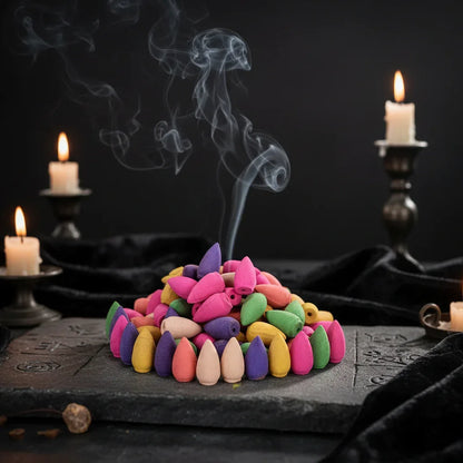 Mystical Incense Cones - Sorceress Sanctuary Mix 20-grain (small)-Mixed 100 Granules (small)-Mix 60 grain (small grain)-Mixed 100 Granules (Lengthen Conical)-Mix 10 Pack (small)