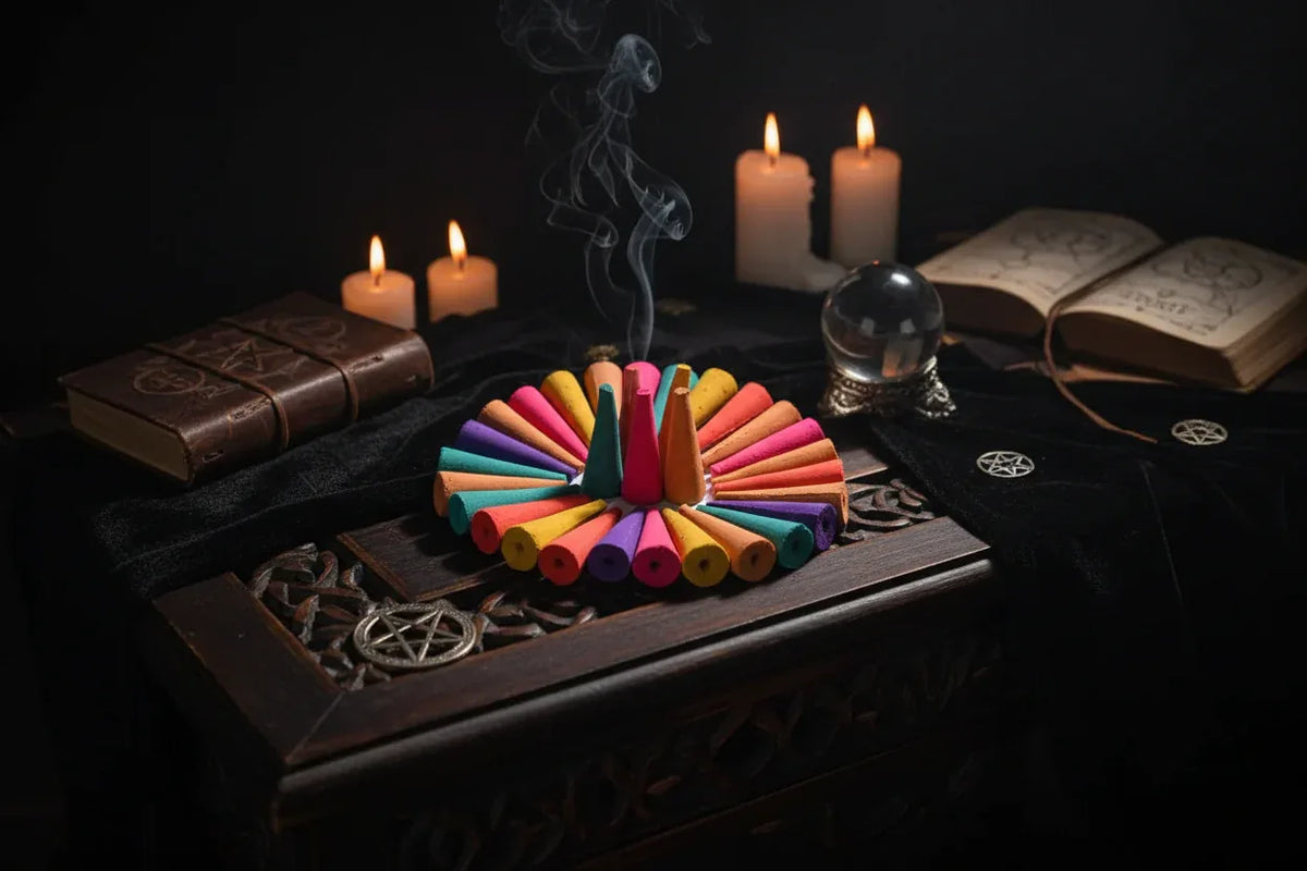 Mystical Incense Cones - Sorceress Sanctuary Mix 20-grain (small)-Mixed 100 Granules (small)-Mix 60 grain (small grain)-Mixed 100 Granules (Lengthen Conical)-Mix 10 Pack (small)
